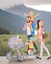 Buggy Board mit Sitz